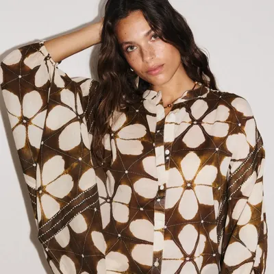 Apparel - 1. M3/4 LOTUS SHIRT - STELLA FOREST