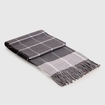 Plaids - Couverture ONTARIO, 140 x 200 cm, gris - DILIOS