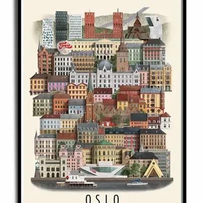 Poster - Oslo poster - MARTIN SCHWARTZ