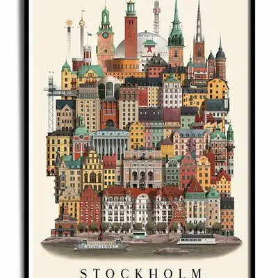 Poster - Stockholm poster - MARTIN SCHWARTZ