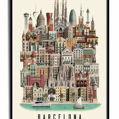 Poster - Barcelona poster - MARTIN SCHWARTZ