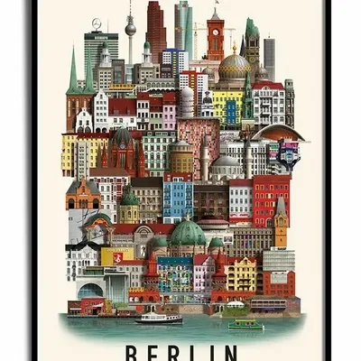Affiches - Affiche de Berlin - MARTIN SCHWARTZ