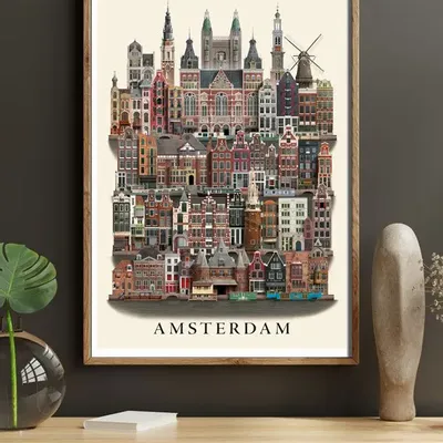 Affiches - Affiche d'Amsterdam - MARTIN SCHWARTZ