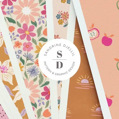 Design textile et surface - Surface pattern design - SANDRINE DJELLIL