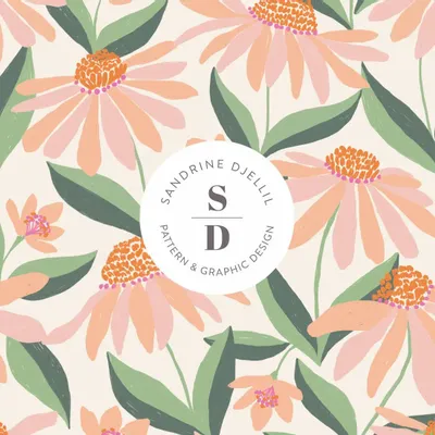 Textile and surface design - Surface Pattern Design - SANDRINE DJELLIL