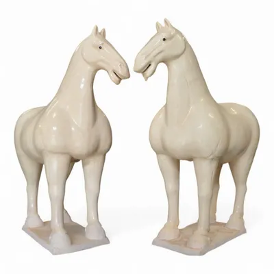 Sculptures, statuettes et miniatures - Statue Cheval de céramique - PAGODA INTERNATIONAL