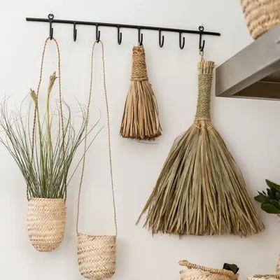Decorative objects - Baskets and trays in natural fiber – Handmade boho décor - COSYDAR-DECO