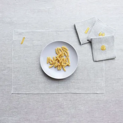 Table linen - Linen placemat | PASTA - GIARDINO SEGRETO