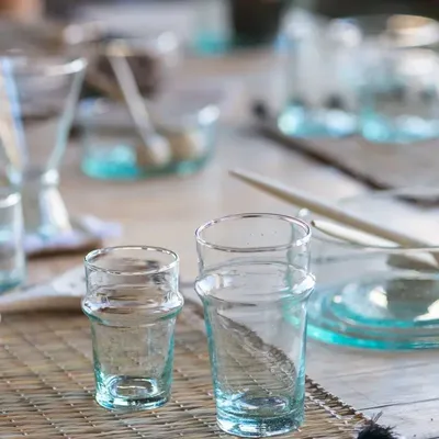 Mugs - Handmade Beldi glassware – Authentic Moroccan recycled glass - COSYDAR-DECO
