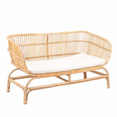 Sofas - VIENNA – Rattan Bench with Teak Legs - HYDILE