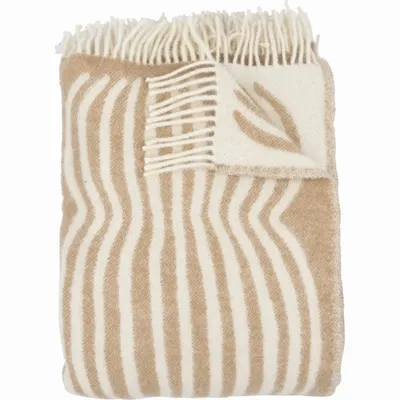 Couettes et oreillers  - Couverture Vilja Marron Clair 130x170 cm - PENTIK