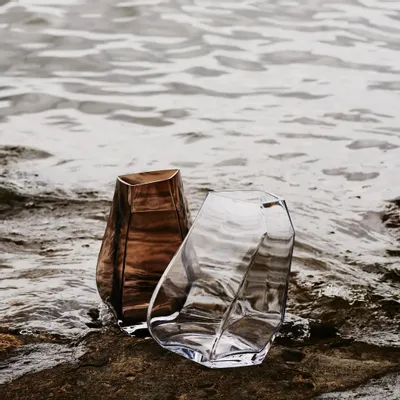 Vases - Lohkare Glass Vase Clear 21x27 cm - PENTIK