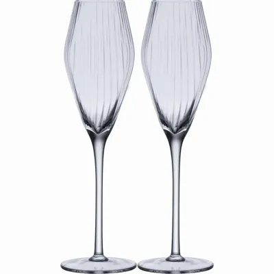Verres - Vuolle Verre à Champagne Stripe 2 pcs Transparent 25 cl - PENTIK