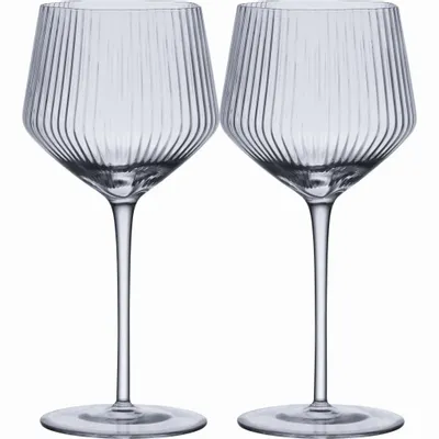 Verres - Verre à vin rouge Vuolle Stripe 2 pièces Transparent 45 cl - PENTIK