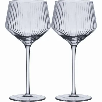 Verres - Verre à vin blanc Vuolle Stripe 2 pièces Transparent 35 cl - PENTIK