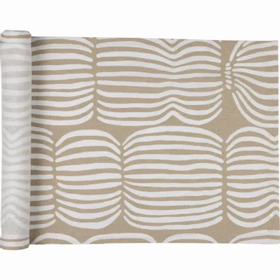 Nappes - Tapis de couloir Vilja enduit marron clair 45x160 cm - PENTIK