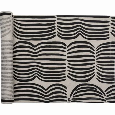 Nappes - Tapis de couloir Vilja Halflinen Noir 43x160 cm - PENTIK