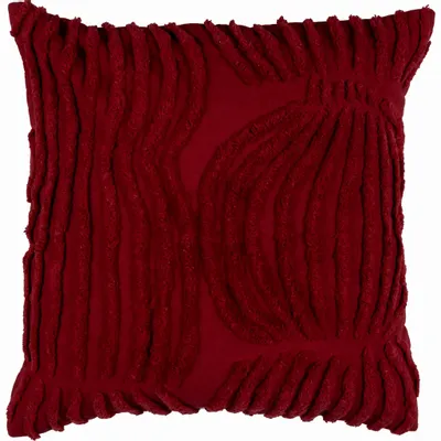 Nappes - Housse de coussin capitonnée Vilja Rouge 45x45 cm - PENTIK