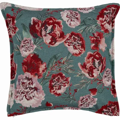 Fabric cushions - Kimara Cushion Cover Tapestry Style Green 45x45 cm - PENTIK