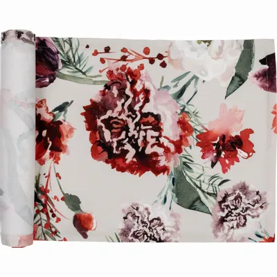 Nappes - Tapis de couloir Kimara enduit rouge 45x160 cm - PENTIK