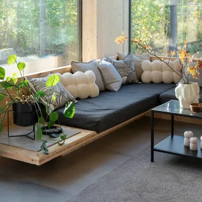 Fabric cushions - Pahka Velvet Cushion Natural White 30x53 cm - PENTIK