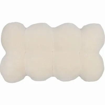 Coussins textile - Coussin en velours Pahka Blanc naturel 30x53 cm - PENTIK