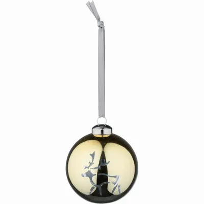 Objets de décoration - Boule de Noël Saaga en verre doré 8 cm - PENTIK