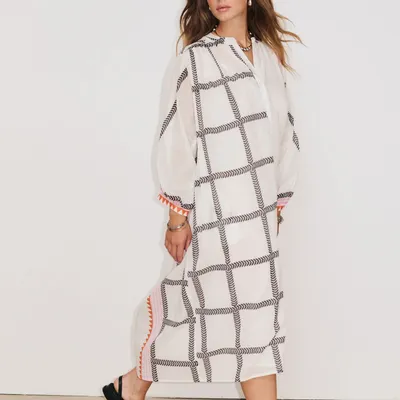 Apparel - 6. LONG ML SOLENE DRESS - STELLA FOREST