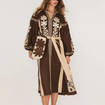 Prêt-à-porter - 114 . ROBE LONG ML ANOUCK - STELLA FOREST