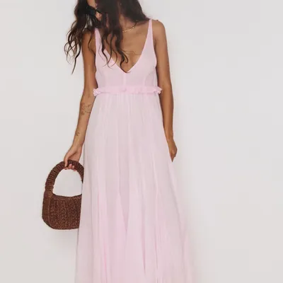 Apparel - 301. GAIA MAXI DRESS WITH STRAPS - STELLA FOREST