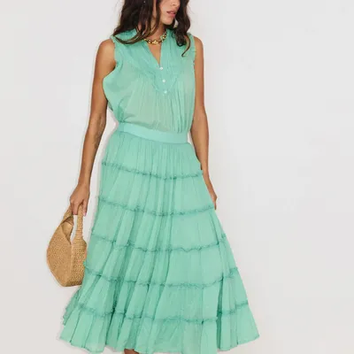 Apparel - 301. GAIA MAXI SKIRT - STELLA FOREST