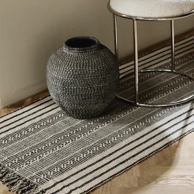 Stools - KOMATI stool - ivory + brown - NORDAL