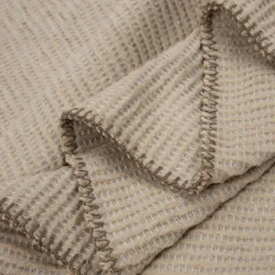 Throw blankets - Blanket Atlas , 150x200cm, beige - DILIOS