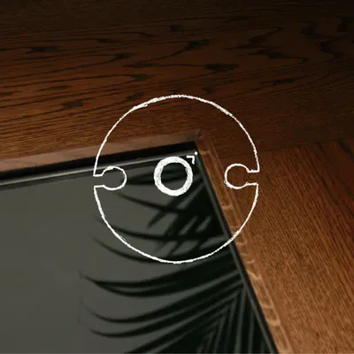 Wine accessories - Wine chalices holder in lucid perspex - Cin Cin x2 - EGOUNDESIGN