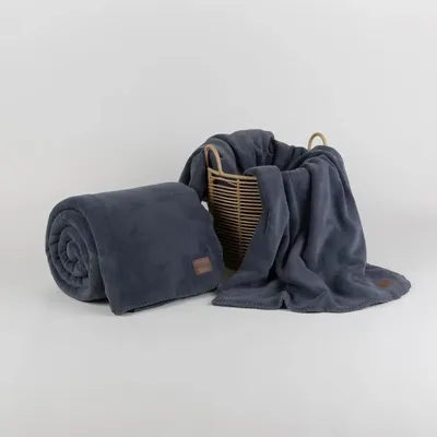 Throw blankets - Blanket DANTE , 140x200cm, Blue - DILIOS