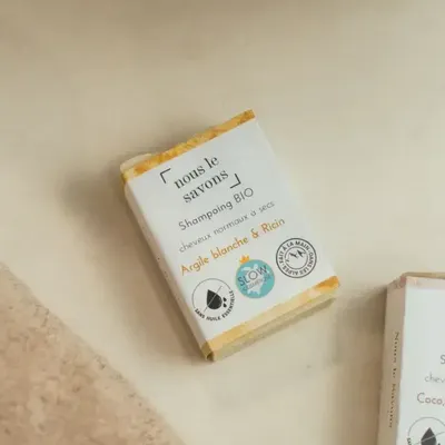 Beauty products - Organic shampoo for dry hair - White Clay & Castor - NOUS LE SAVONS