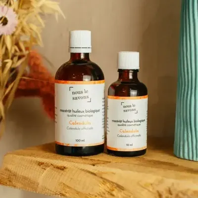Cosmétiques - Macérat huileux de Calendula Bio - NOUS LE SAVONS