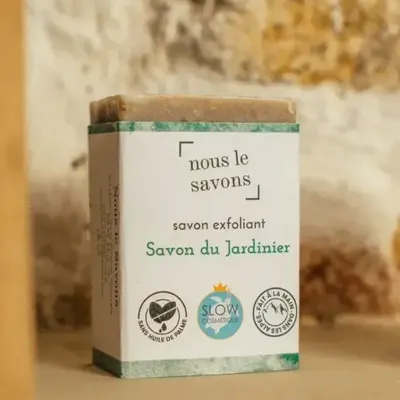 Beauty products - Exfoliating organic soap - The Gardener - NOUS LE SAVONS