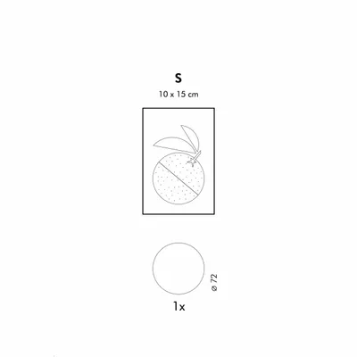 Other wall decoration - ORANGE OISO® participatory chalkboard - OISO