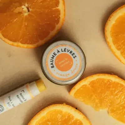 Beauty products - Organic lip balm - sweet orange - NOUS LE SAVONS