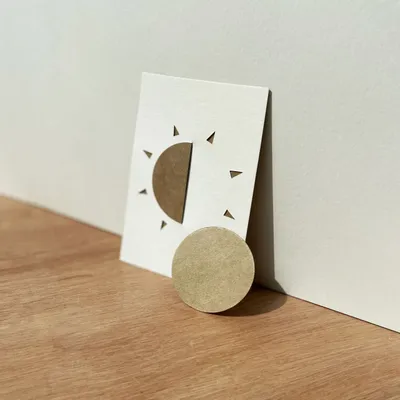 Carterie - SOLEIL Carte à effeuiller - OISO