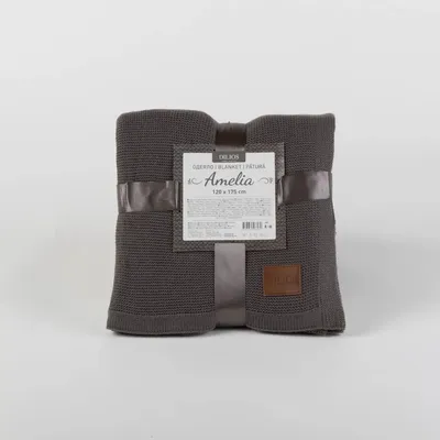 Plaids - Couverture AMELIA, 120x175cm, gris - DILIOS