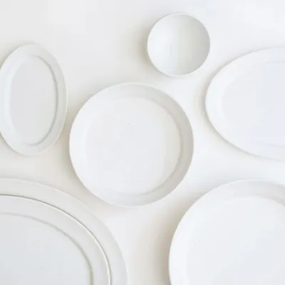 Everyday plates - [SOILBAKER] HANA Collection — White Porcelain - K-CERAMIC
