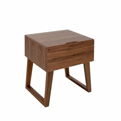 Tables de nuit - Table de chevet en noyer - ANGEL CERDÁ