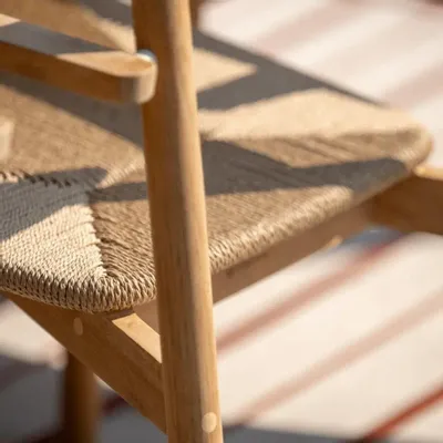 Lawn chairs - Lynn teak Armchair - JATI KEBON