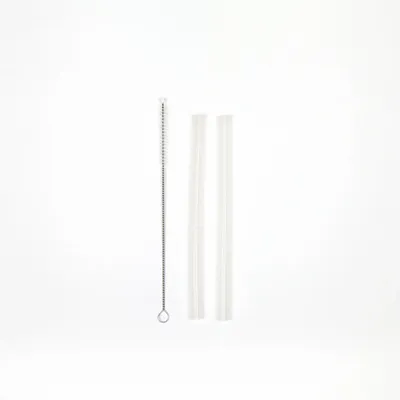 Repas pour enfant - Set de pailles réutilisables en silicone - EKOBO