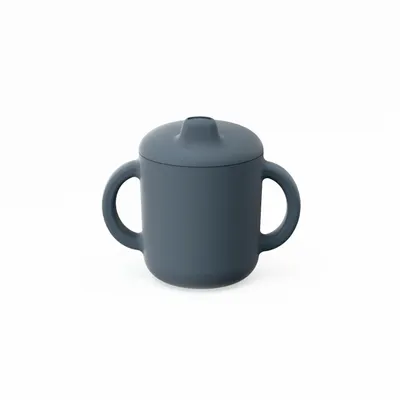 Repas pour enfant - Tasse à bec en silicone avec poignées - Storm - EKOBO