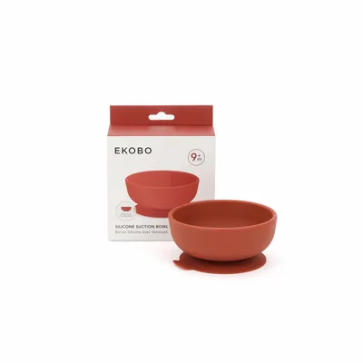 Repas pour enfant - Bol ventouse en silicone - Terracotta - EKOBO