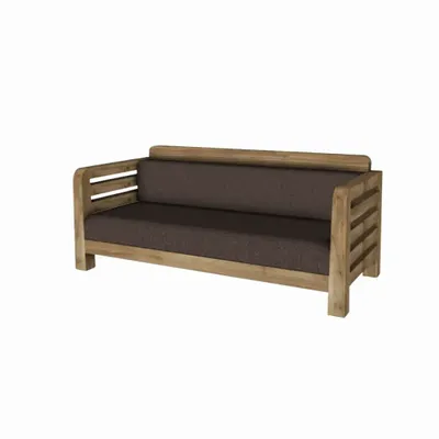 Sofas - Tach sofa double natural teak outdoor - SEMPRE IN & OUTDOOR LIVING BV