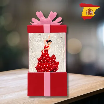 Decorative objects - LED Snow Globe – Flamenco Dancer Gift Box - BLUE STAR B.V.